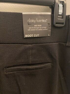 daisy fuentes Boot Cut Pants in Black